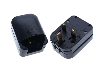 

Universal Euro 250v 16A grounded 13a fused eu to uk wire plug connector power cord converter BS adaptor