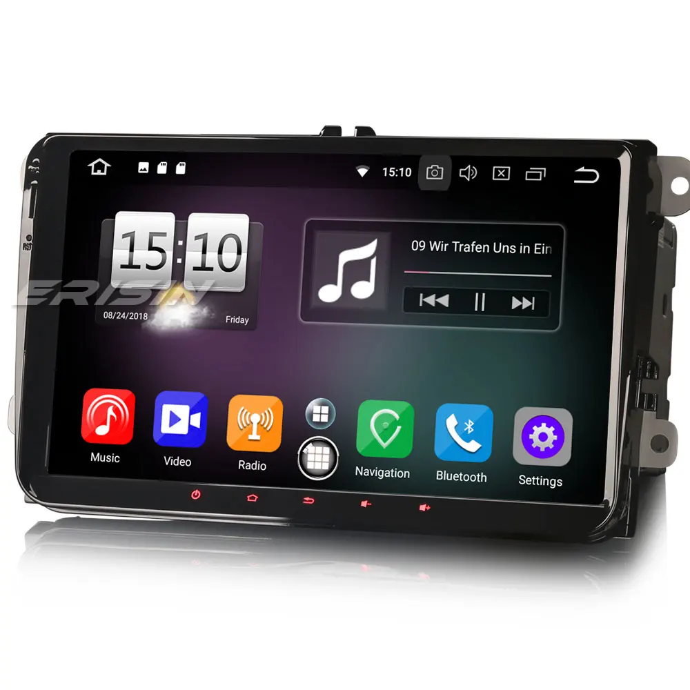 Автомагнитола Erisin ES7591V 9 &quotAndroid 8 0 DAB + TPMS OBD BT 4G для VW Seat Skoda PASSAT GOLF MK5 6