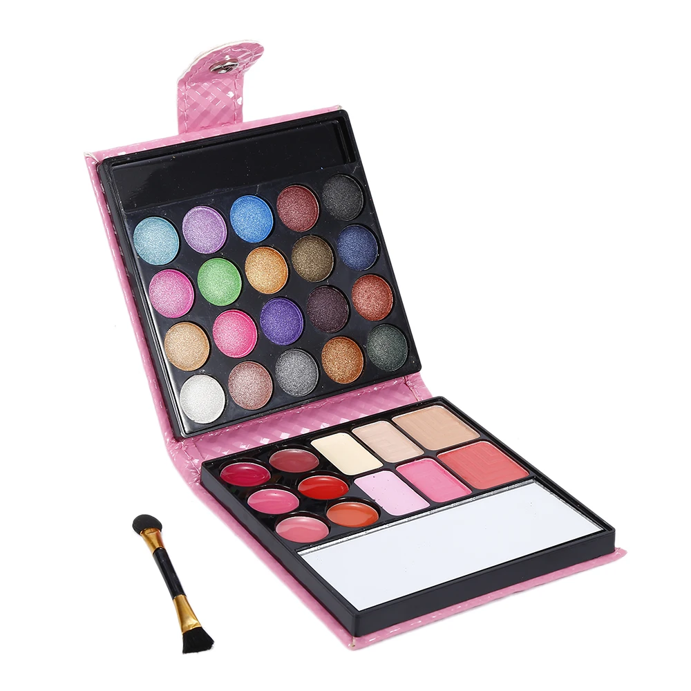 

ELECOOL Pro Makeup Eyeshadow Palette 32 colors Face Shadow Make Up Kit With Case And Eye Shadow Brush Mirror Cosmetics TSLM2