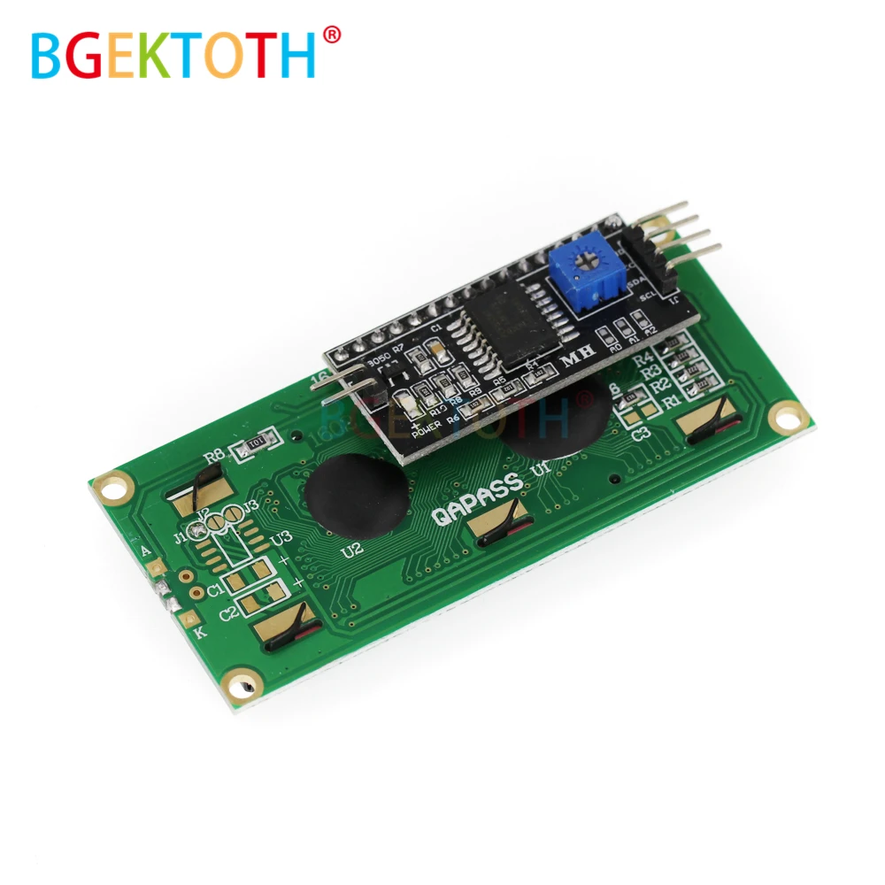 

Blue Display IIC/I2C/TWI/SPI Serial Interface 1602 16X2 Character LCD Backlight Module LCD-1602 5V For Arduno