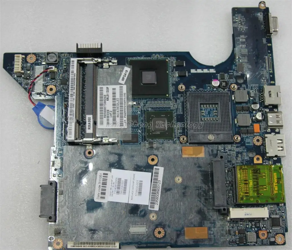 

Laptop Motherboard For hp compaq cq40 578600-001 PM45 for intel cpu with 4 video chips non-integrated graphics card