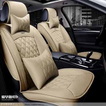 

for Dodge Ram charger durango black beige yellow red brand luxury car leather seat cover front &rear Complete set car seat cover