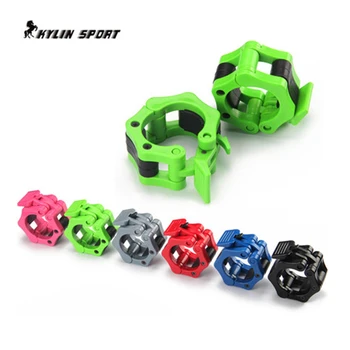 

Six-color 50mm large buckle fitness equipment weightlifting dumbbell accessories barbell pole weight plate free shipping