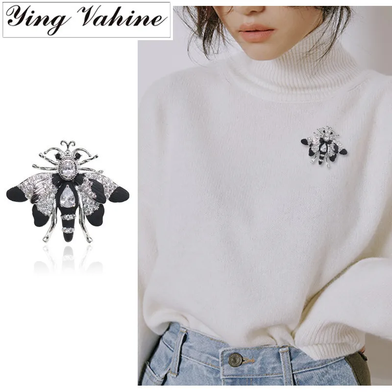 

ying Vahine Insect Moth Pin Brooches for Women and Men Personalized Coat Sweater Badges Jewelry Accessories