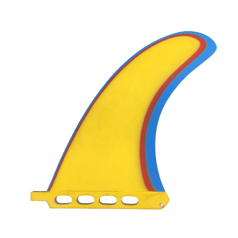 Красочное весло плавник доска для серфинга Одноместный гоночный плавник для серфинга - Цвет: 9.25 inch