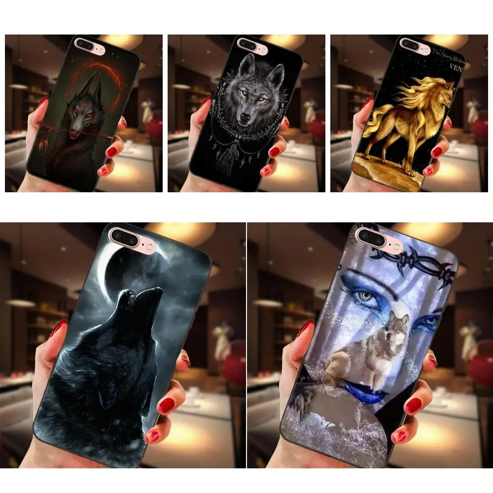 

Luxury Vertical Phone Case Wolf Wolves For Huawei Y3 Y5 II Y6 Y7 Y9 nova 2 Plus 2S 3i 4 Lite Plus Prime 2017 2018 2019