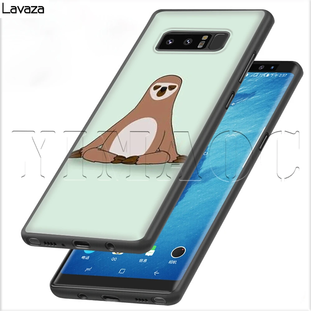 Lavaza жизнь Ленивца Мягкий силиконовый чехол для Samsung Galaxy S6 S7 Edge S8 S9 S10e Plus A3 A5 A6 A7 A8 A9 J6