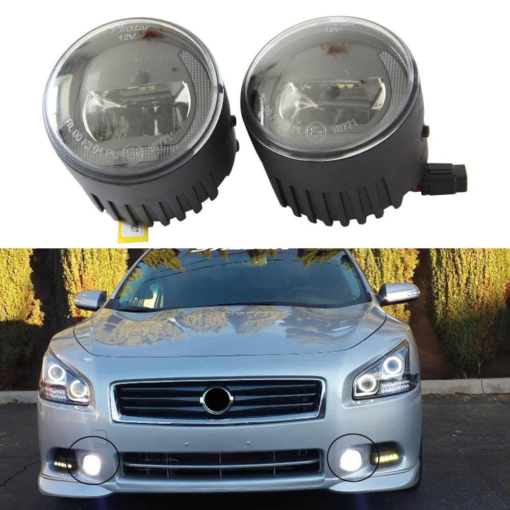 1 Pair Car Styling LED Light Fog Lamp Daytime Running Light DRL 12V High Power For NISSAN