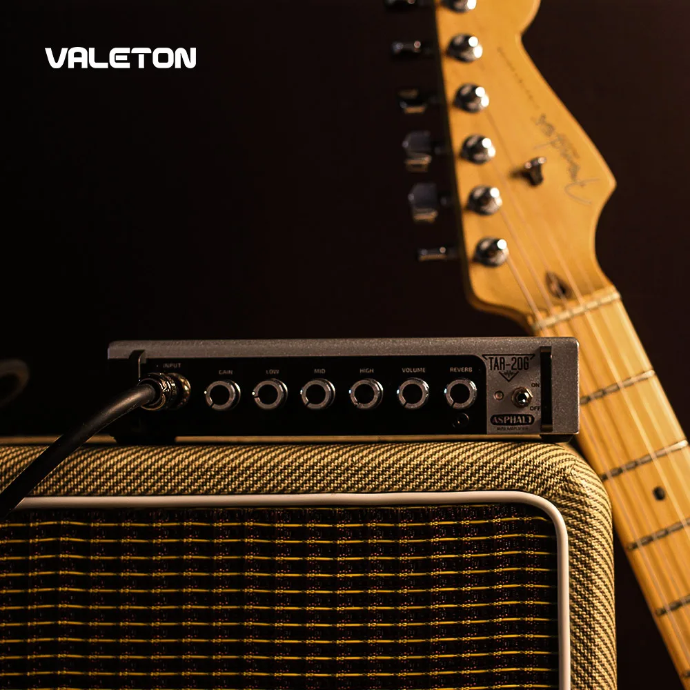 Valeton Guitar Amp with Reverb Distortion Overdrive Asphalt TAR-20G Pedal Platform Amplifier Head with CAB SIM