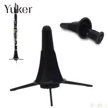 Solid Metal Legs Portable & Folding ABS Clarinet Stand Folding Fits Inside Bell Wind Instrument Parts