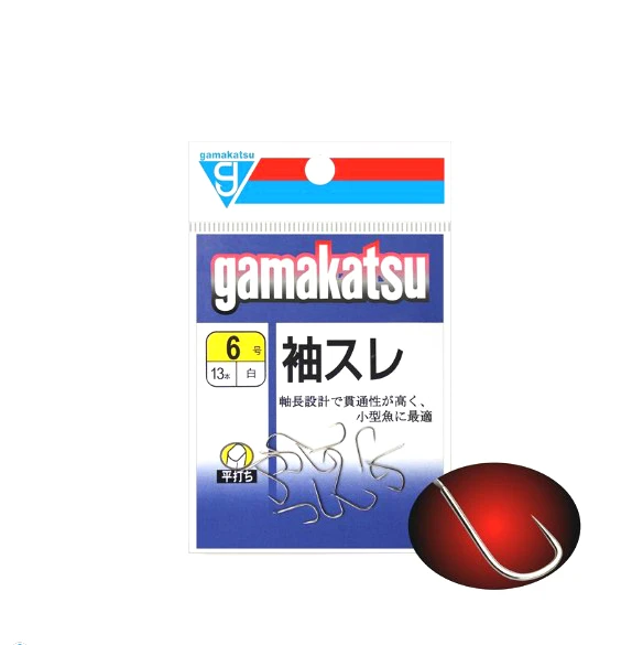 Gamakatsu Japanese Imported Fishing Hooks White Long Non-Barb Fishhooks Peche Ultra Sharp Barbless Hooks Ocean Stream Fish Hook