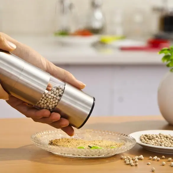Stainless Steel Manual Pepper Salt Grinder Spice Mill Kitchen Tool