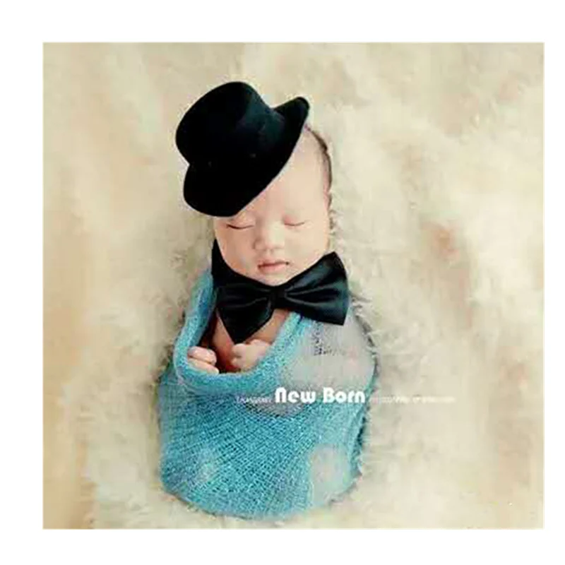 Новорожденный ребенок Фотография реквизит мини младенческие колпачки в цветочном стиле аксессуары милый топ шляпа, ковбойская шляпа принадлежности для фотосъемки украшения для волос