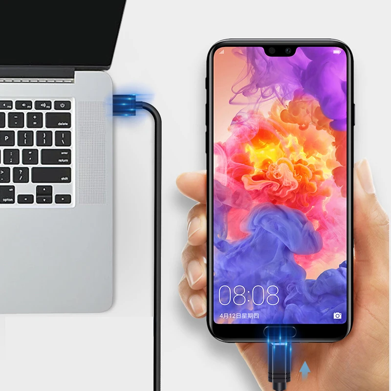 1 м 2 м 3M данных usb type-C супер быстрый зарядный кабель для Galaxy S10 S9 S8 Plus Xiaomi mi9 Redmi Note 7 происхождения телефон длинный провод ядро