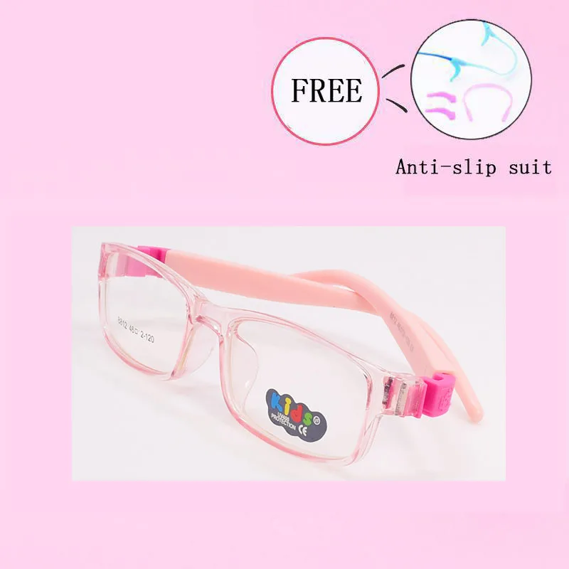 Модные оптические очки Рамка для детей мальчик девочки дети оправы очков для близорукости без линзы увеличивающие унисекс Рамка 8812-25 - Цвет оправы: C6