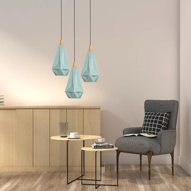 Nordic освещения современный подвесной светильник светодиодный E27 столовая свет Лофт Гостиная Подвесные светильники кухня спальня кафе