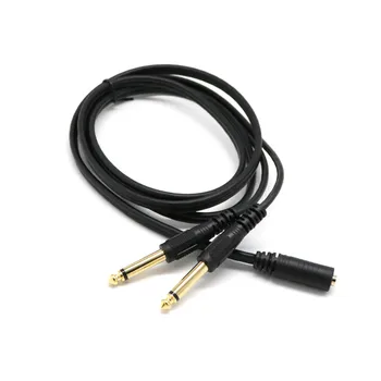 

3.5mm (Mini) 1/8 "TRS Stereo Female to 2 Dual 1/4 Inch 6.35mm Mono TS Male Y Splitter Cable 20cm / 8inch drop shipping