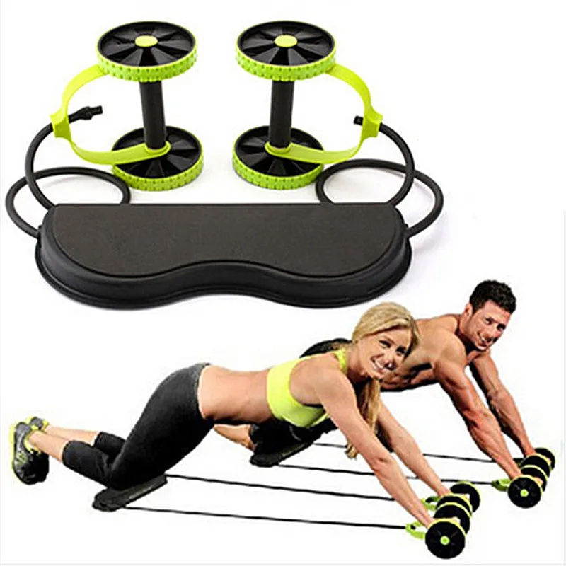 2018New Muscle Exercise Equipment Home Fitness Equipment Two Wheel