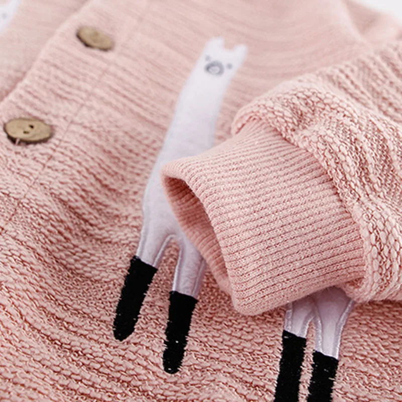 Cute Animal Kids Coat 2018 New Kids Outerwear Boys Girls Coat Blue Pink Baby Cardigan Spring Autumn Fashion Girl Boy Sweatshirts