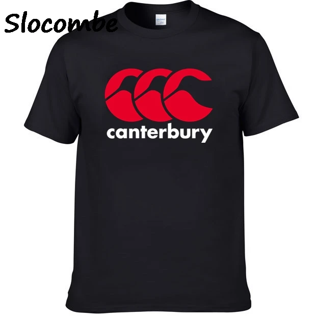 2018 Canterbury Logo Print Mens Classic T shirt 100% Cotton Tee t shirt|T-Shirts| - AliExpress