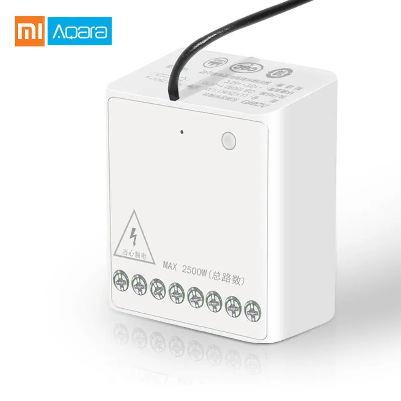

New Original Xiaomi Mijia Aqara Two-way control module Wireless Relay Controller 2 channels Work For Mijia APP and Home kit
