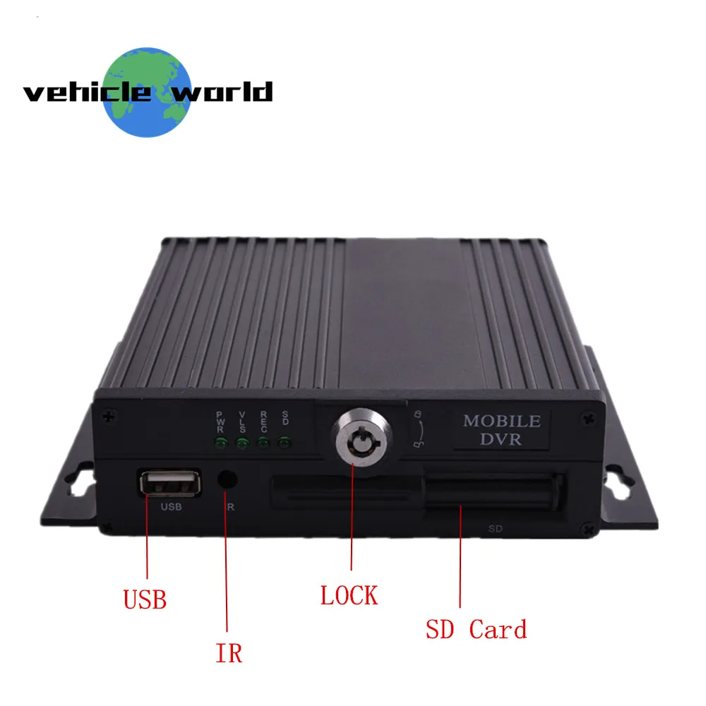 

4 Channels 720P AHD 1.0MP School Bus Truck Taxi Trailer Single SD Card Mobile DVR