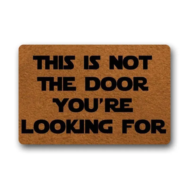 Funny Doormat This is Not The Door You're Looking Non Slip Welcome Floor Entrance Mat Inside Outside | Дом и сад