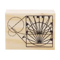 Hot Sale DIY Photo Album Card Decoration Craft Wooden Rubber Stamp Toy Geometric Celestial Series Boxes Wood Stamp Scrapbook - Цвет: Sun Shadow