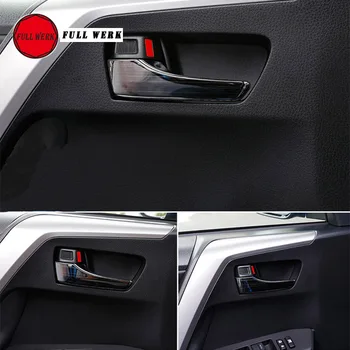

1 Set Car Styling Inner Door Handle Cover Protective Sticker for RAV4 14-15 16-18 Interior Door Handle Decoration Accessories