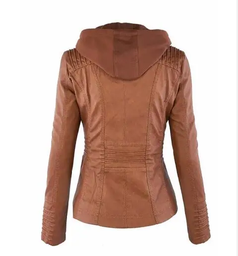 Hot autumn and winter women leather jacket zipper motorcycle leather coat short paragraph PU jacket large size coat 3XL-7XL Hot autumn and winter women leather jacket zipper motorcycle leather coat short paragraph PU jacket large size coat 3XL-7XL