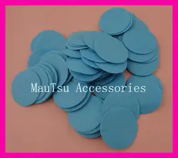 300 шт. 4.0 см 1.50 "Aqua Blue Круглый войлочные коврики аппликации для цветов и brooches'back, фетр распорки, нетканые круг патчи