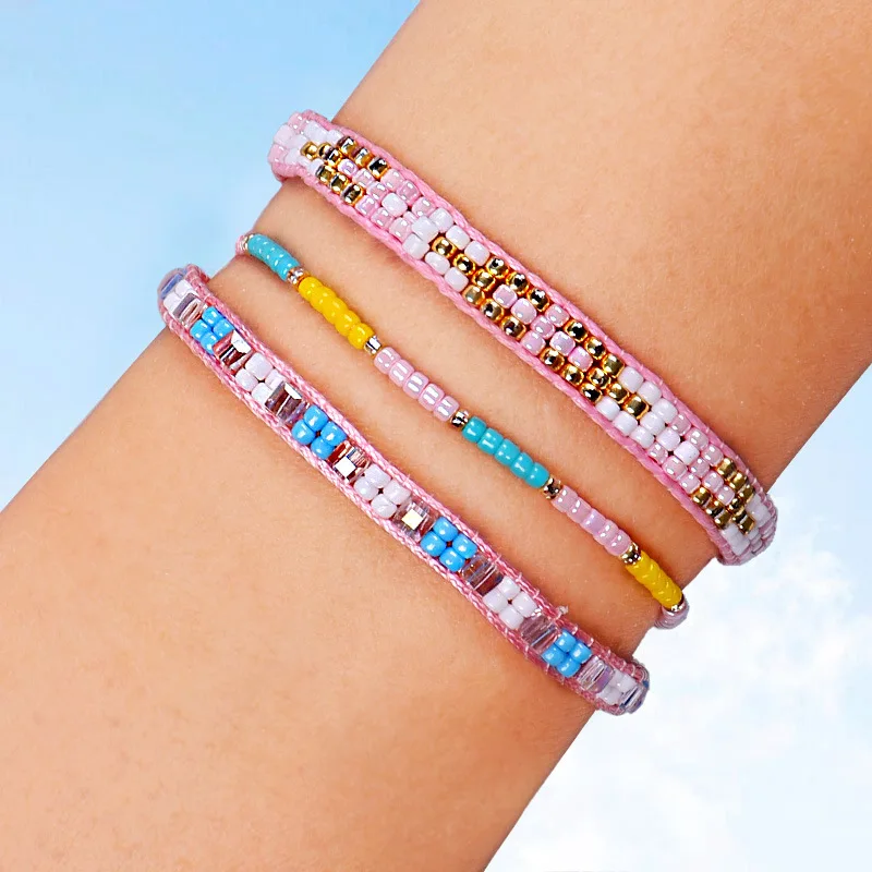 

3 PCS/Set Bracelet Bangle Set For Women DIY MIYUKI Beads Adjustable Charm Bohemia hand Jewelry Gift DropShipping