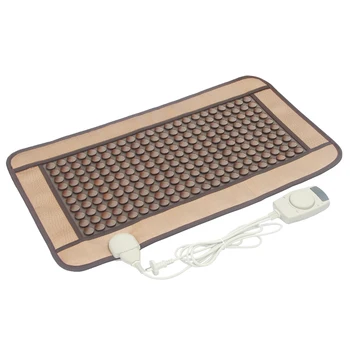 

Free shipping POP RELAX heating tourmaline magnetic physiotherapy therapy flat PR-C06A Germanium stone mat 45x80cm 220v