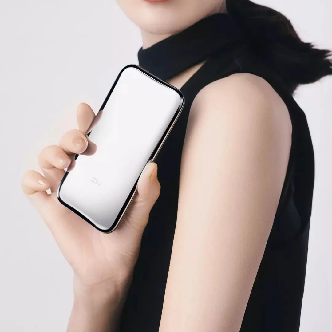 ZMI QPB60 Space из нержавеющей стали PD QC2.0 Быстрая Зарядка Power Bank 6000 мАч с кожаным