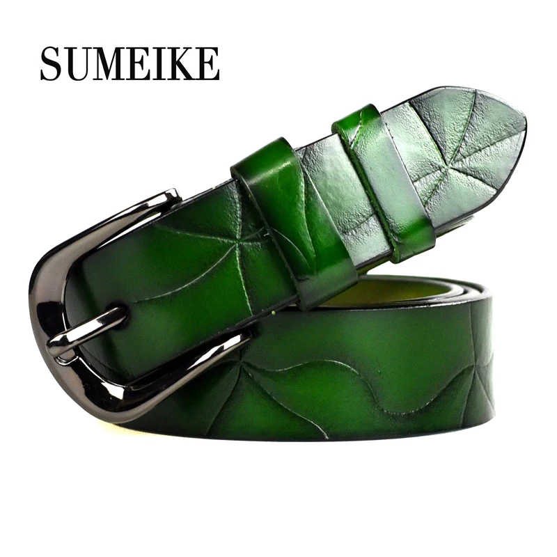 

Women Belt Female Strap High Quality Designer Belt Ladies 100% Genuine Leather Jeans Belts For Women