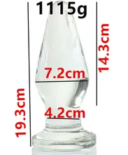 Large Huge Glass Anal Beads Butt Plug Anus Stimulator Expandable In Adult Games For Couples,Erotic Sex Toys For WomenAnd Men