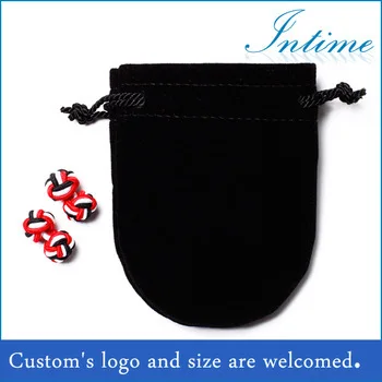 

Black Velvet Drawstring Pouches Jewelry Gift Bag with String