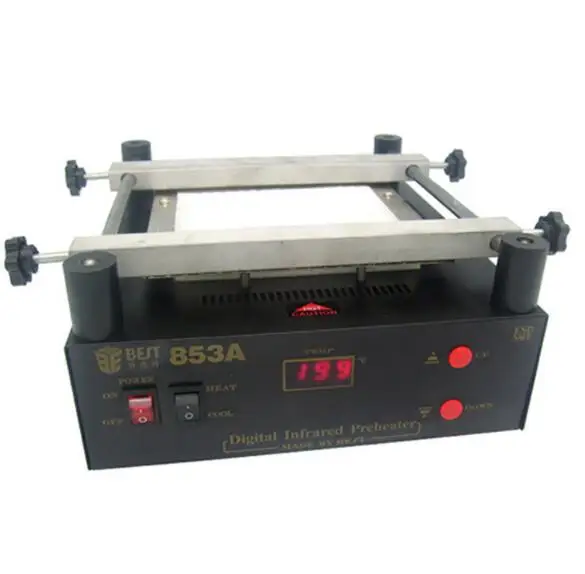 BST 853A 220V Цифровая паяльная станция высокой мощности ESD BGA паяльная станция PCB Распайка ИК Подогрев