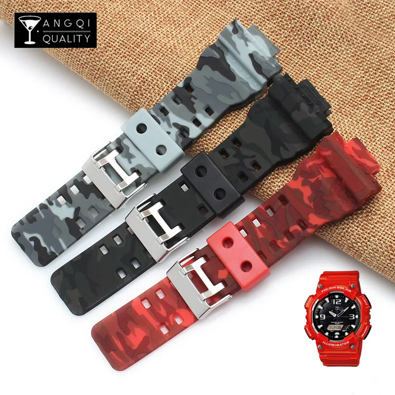 

29*16mm Rubber Watch Band For Casio GA120 GA-100 GA-110 GD-100 Waterproof Sport Silicone Strap Camouflage Watchband Bracelet Man