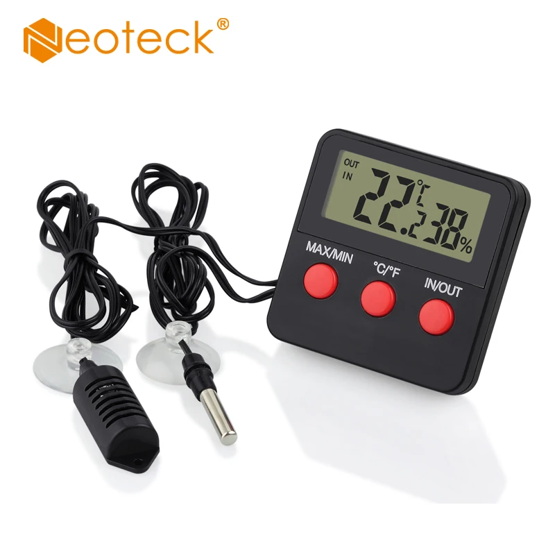 Neoteck Digital Thermometer Hygrometer Temperature Meter Humidity Gauge