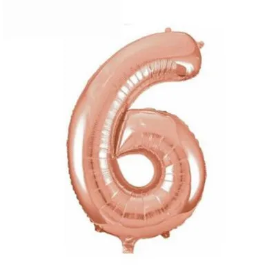 32 inch rose red numbers 6