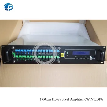 

High quality FTTH SC/APC -SC/UPC 2U 300W CATV 32*23dBm PON EDFA Network 32 ports 23dbm 1550nm High Power Optical Amplifier EDFA