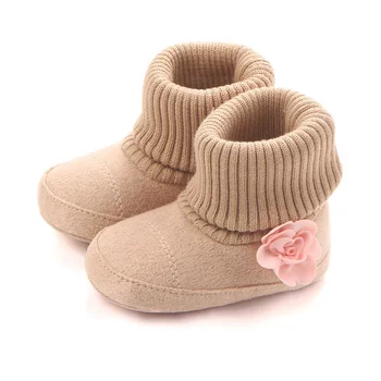 

Winter Warm Baby Shoes Autumn Pram First Walkers Kids Newborn Infant Toddler Super Keep Warm Flower Boots