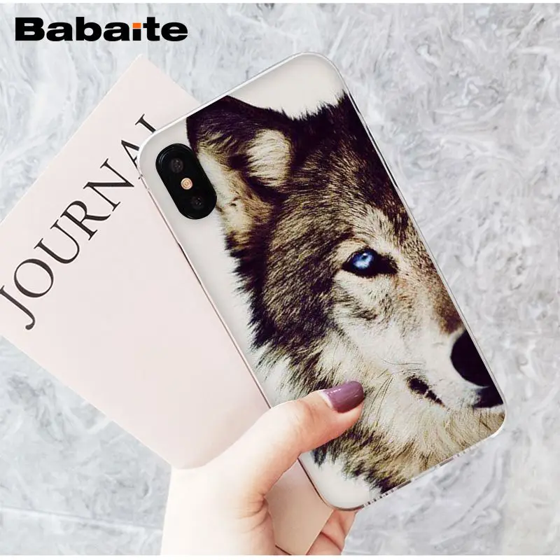 Babaite angry snow wolf TPU Мягкий силиконовый чехол для телефона Apple iPhone 8 7 6 6S Plus X XS MAX 5 5S SE XR - Цвет: A4