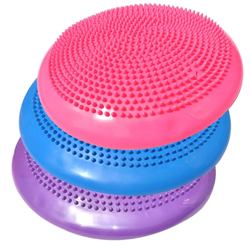 33x33cm Inflatable Yoga Massage Ball Durable Universal Sports Gym Fitness Yoga Wobble Stability Balance Disc Massage Cushion Mat