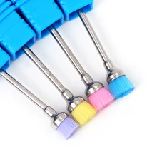 1pc Random Color Electric Nail Art Cleaning Brush Manicure Drill Machine Dust Cleaner Nail File Brush Polishing Tools LANJ102