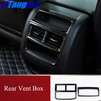 

Litanglee Titanium Black Back Air Vent Decoration Sticker Ventilator Grille Sticker Interior Refit For Cadillac XT5 Car Styling