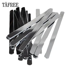 TAFREE алюминиевый браслет штамповка манжета пустая плоская для браслета ювелирные изделия с одной стороны перевернутая Полированная зеркальная поверхность высокое качество