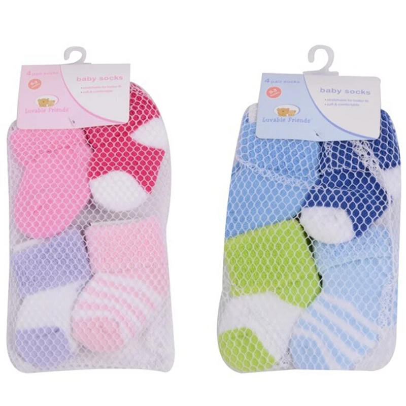 

4 Pairs/lot Cotton Baby Socks Floor Socks Infant Toddler Kids Soft Sock Comfortable Boy Girl Ankle Socks For Newborn 0-3m
