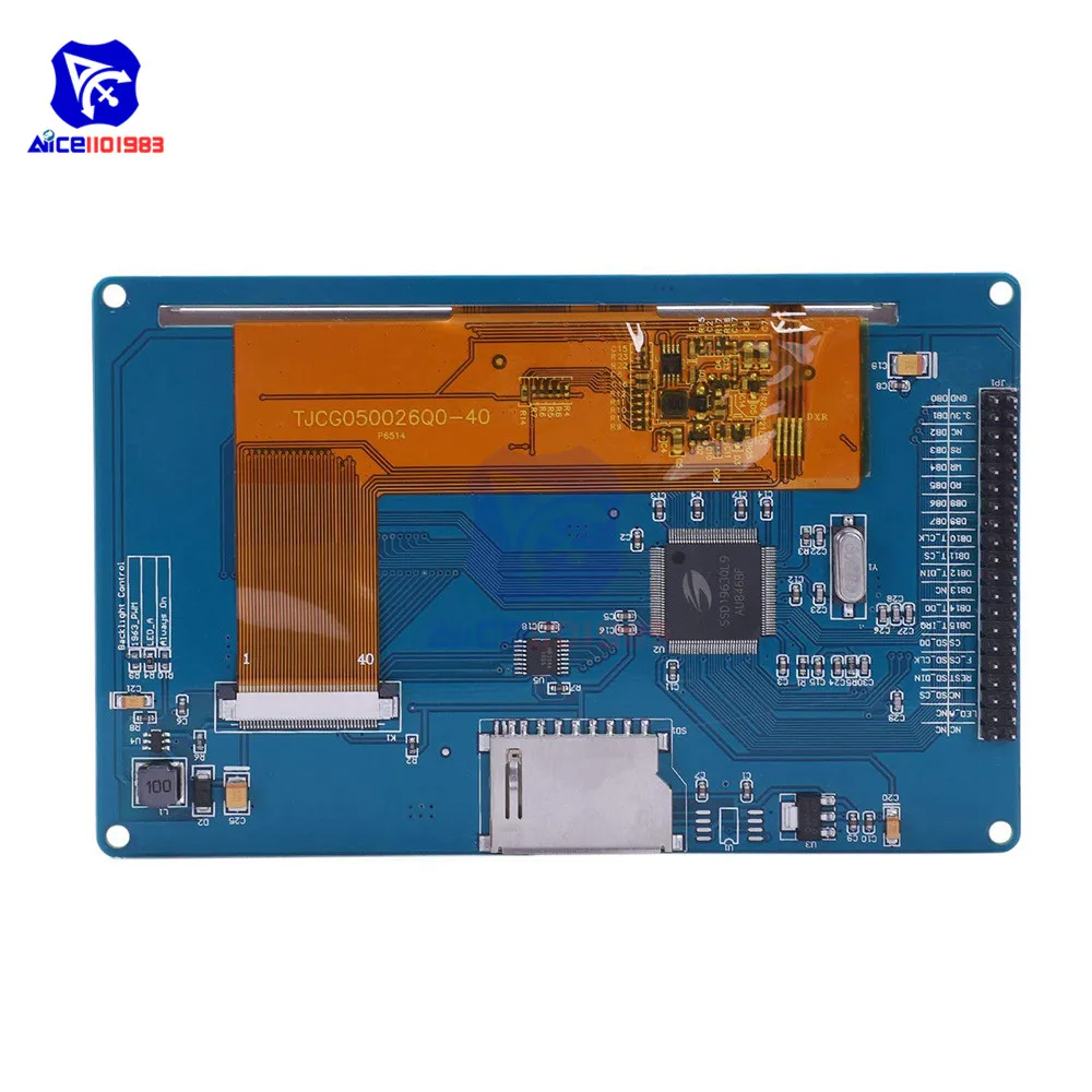 5," 5,0 дюймов TFT ЖК-дисплей модуль SSD1963 с сенсорной панелью sd-карта разрешение 800*480 для Arduino AVR STM32 ARM